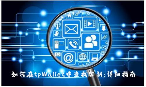 如何在tpWallet中查找公钥：详细指南